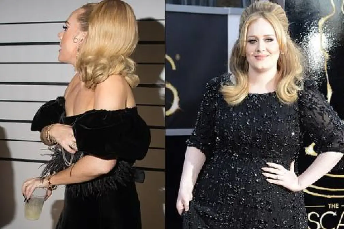 Adele acapara la atención al mostrarse extremadamente delgada, 