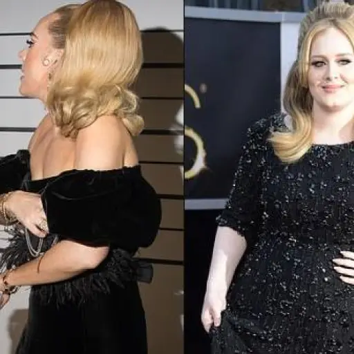 Adele acapara la atención al mostrarse extremadamente delgada ,