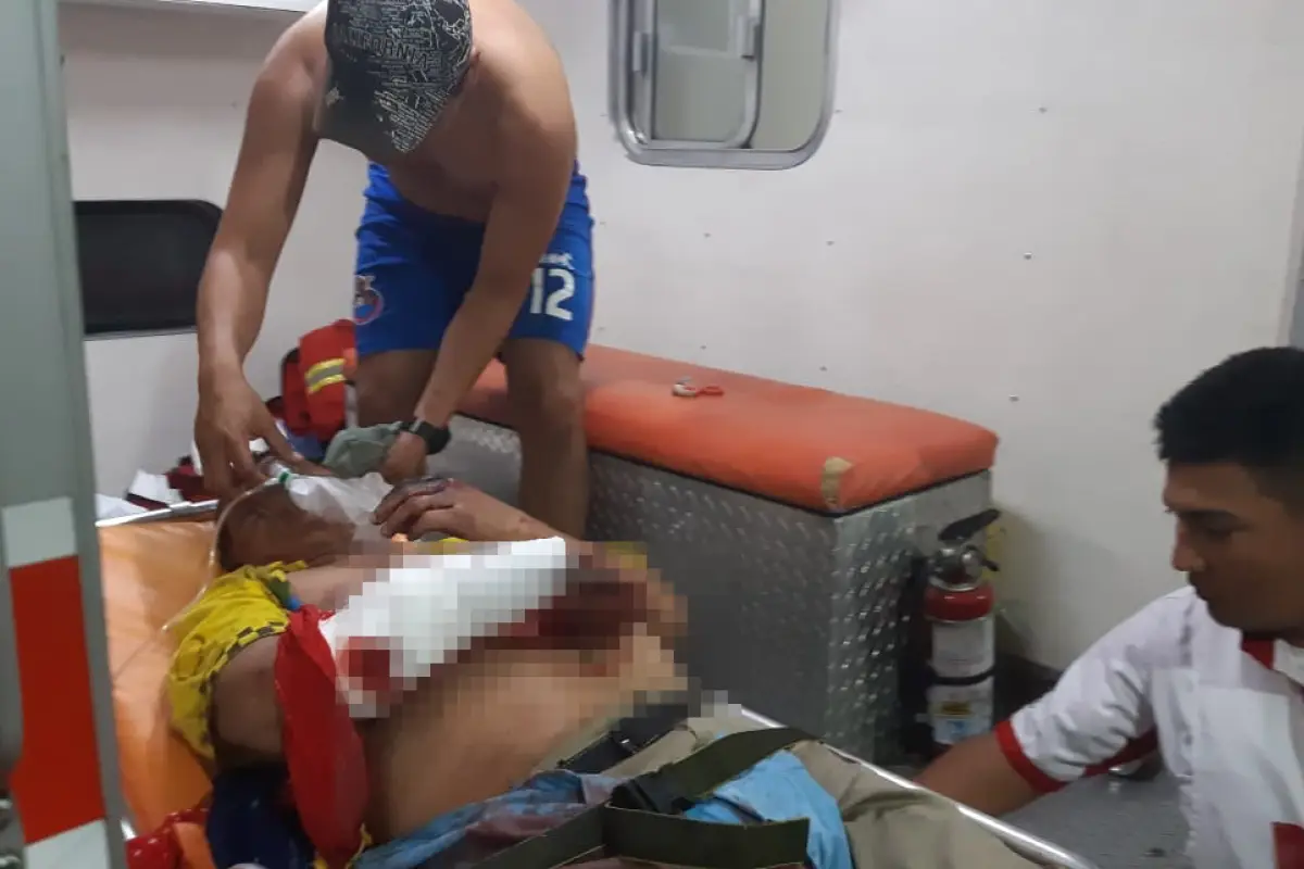 Hombre herido por estallido de mortero