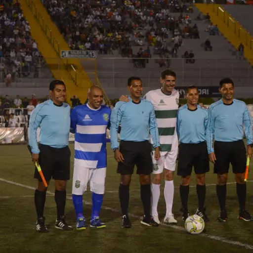 Plata en el partido de leyendas 2019. Foto: Mynor Sandoval