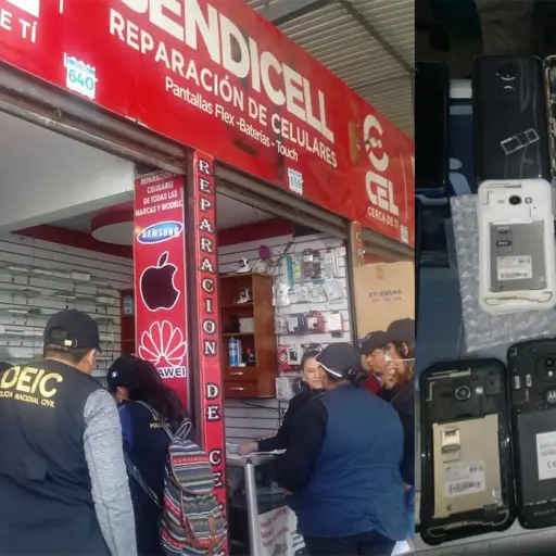 Telefonos incautados Plaza El Amate Emisoras Unidas Guatemala ,