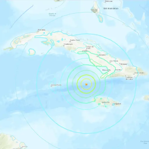 Terremoto de magnitud 7,7 sacude el Mar Caribe entre Cuba y Jamaica