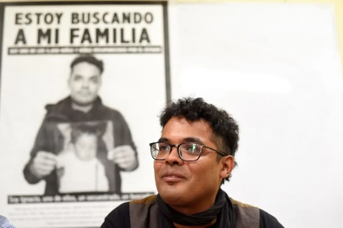 Ignacio Segura, uno de los guatemaltecos que busca a su familia. Foto: AFP