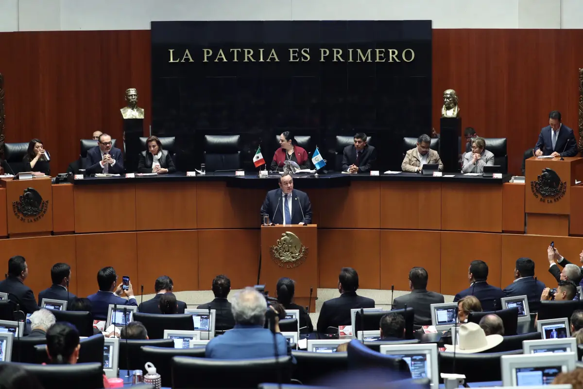 Alejandro Giammattei Senado de México Emisoras Unidas Guatemala, 