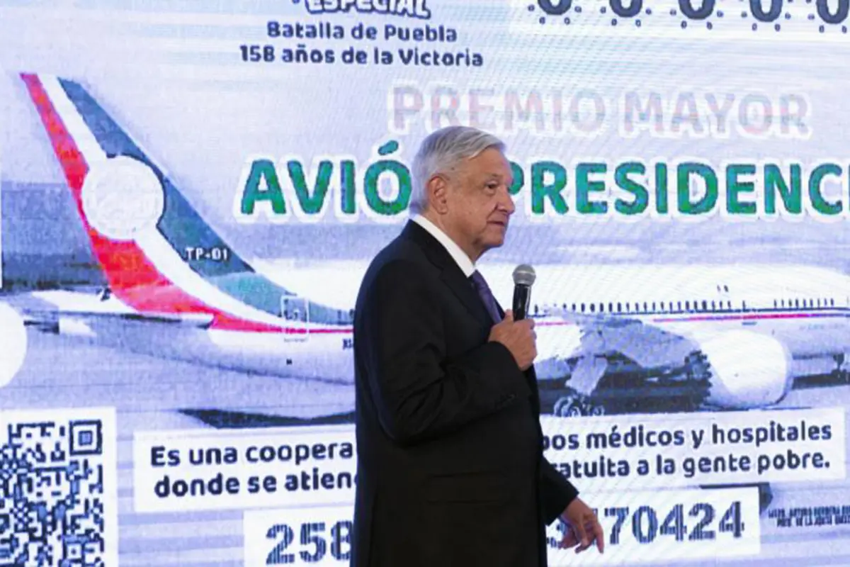 López Obrador confirma rifa simbólica del avión presidencial de México