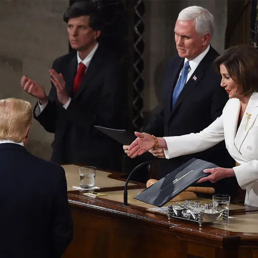 Nancy Pelosi Donald Trump Discruso de la Unión Emisoras Unidas Guatemala ,