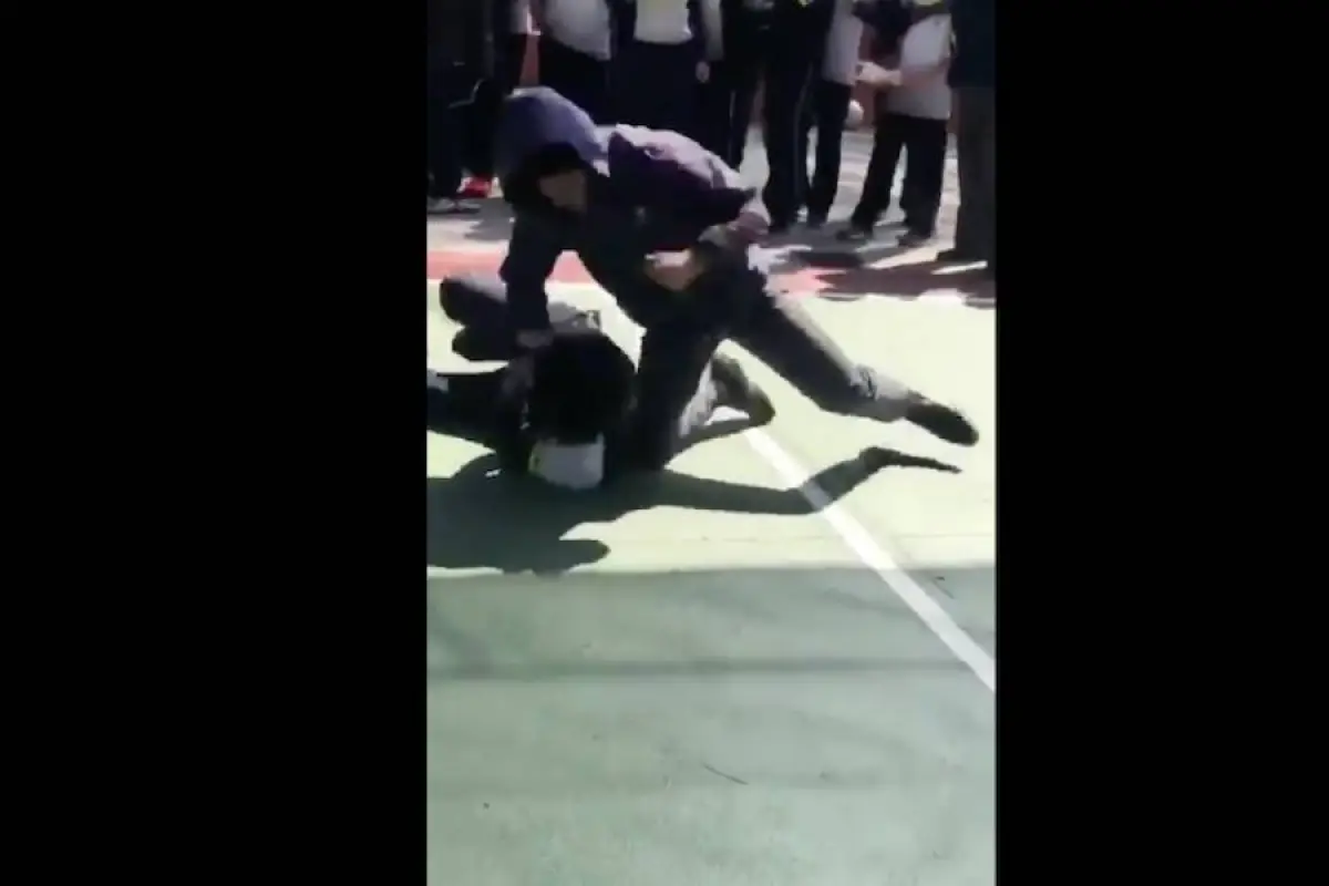 VIDEO: indignación por pelea dentro de un colegio