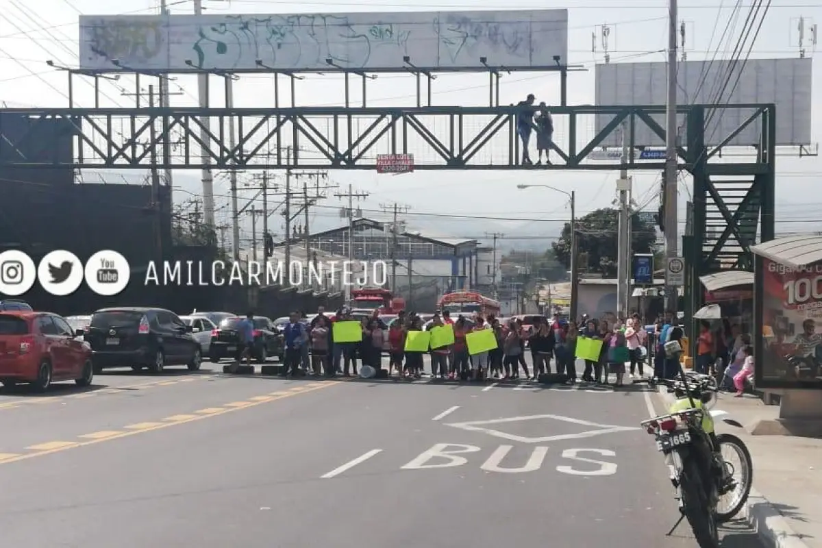 protesta zona 13 Emisoras Unidas Guatemala, 