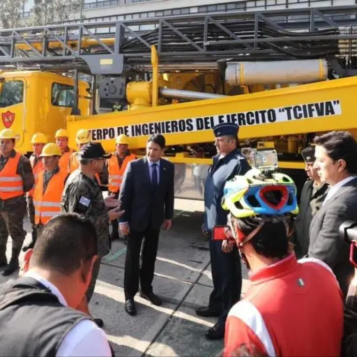 Alcalde Ricardo Quinonez y Ministro de la Defensa Juan Carlos Aleman