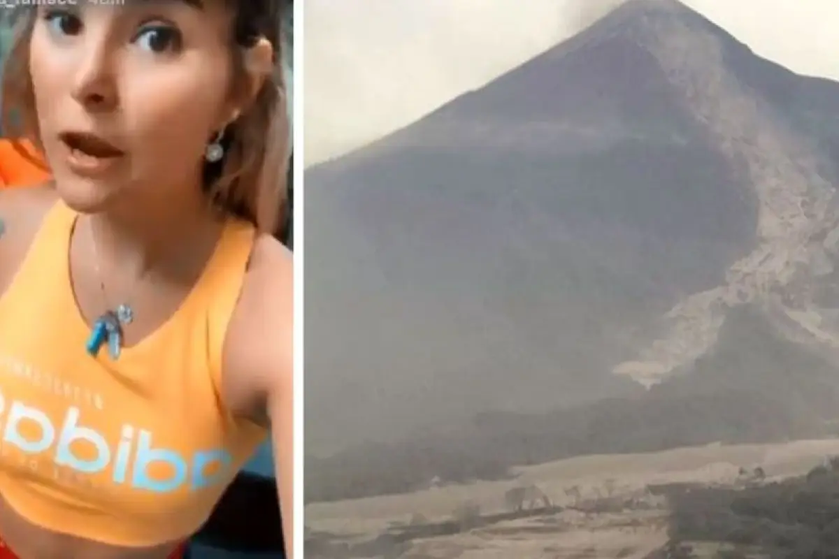 Sophia La Reunión influencer Volcán de Fuego, 