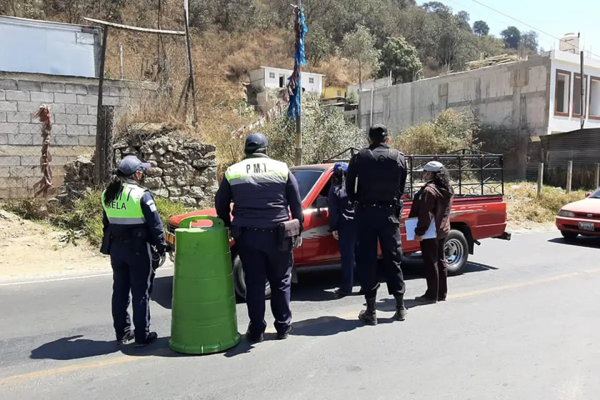 Operativos en ingresos a Quetzaltenango