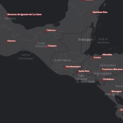 mapa guatemala coronavirus OMS ,