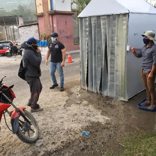 túnel de desinfección ,