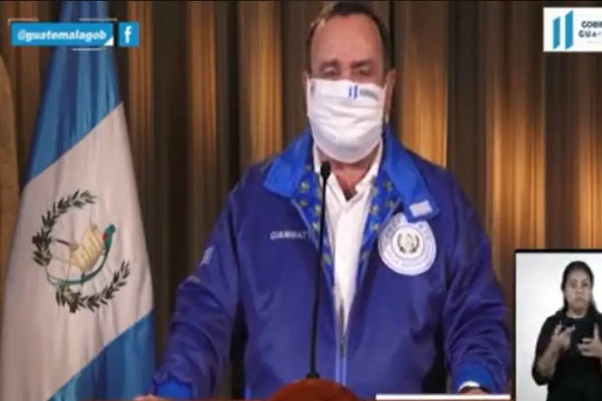 Alejandro Giammattei medidas de contingencia coronavirus Emisoras Unidas Guatemala, 