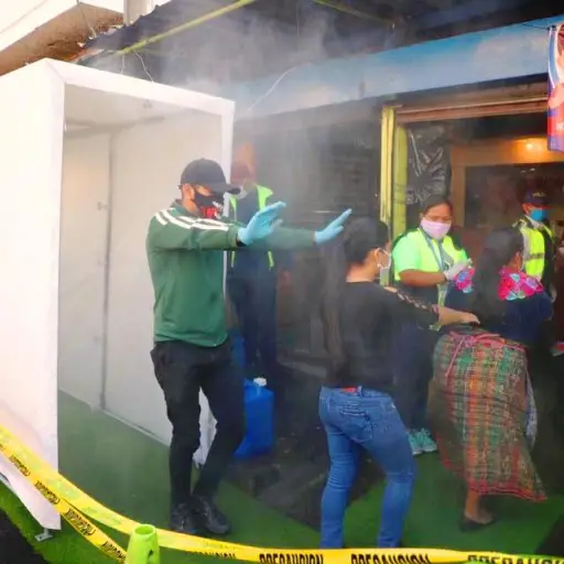 arco desinfección Mixco ,