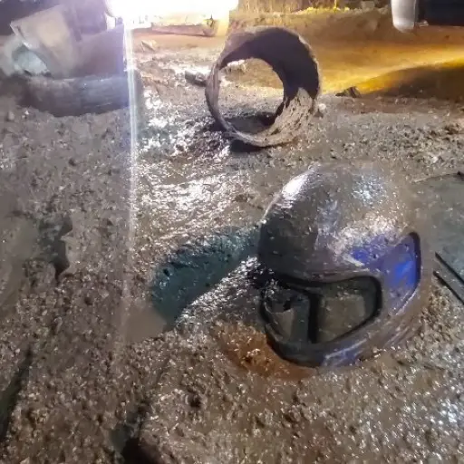 Llantas-y-cascos-obstruían-drenajes-de-colonia-de-Villa-Nueva-inundada ,