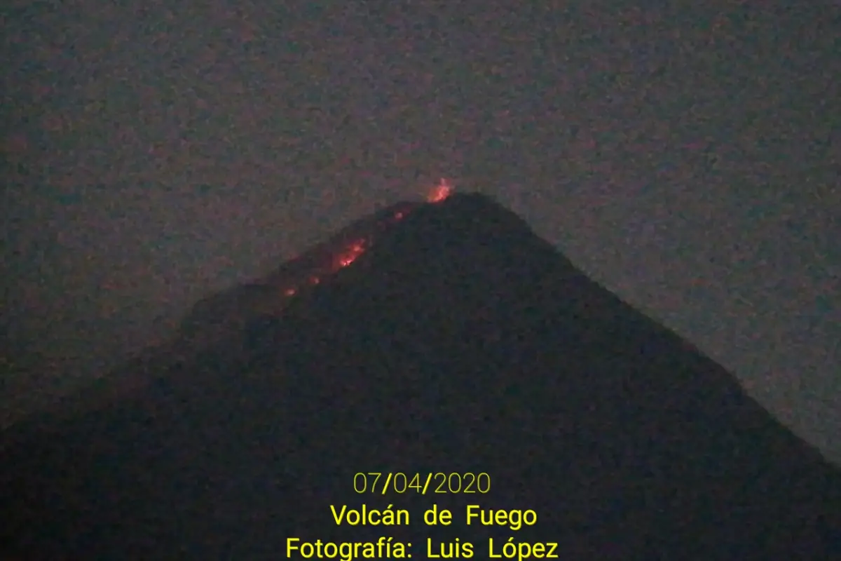 VIDEO impresionantes imágenes de erupción del volcán de Fuego