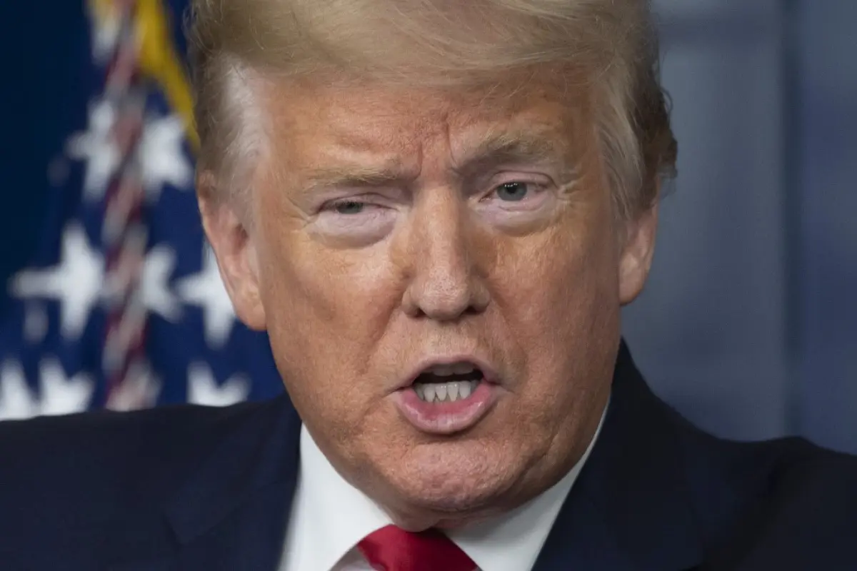 US President Donald Trump speaks during the daily briefing on the novel coronavirus, which causes COVID-19, in the Brady Briefing Room at the White House on April 9, 2020, in Washington, DC. (Photo by JIM WATSON / AFP)