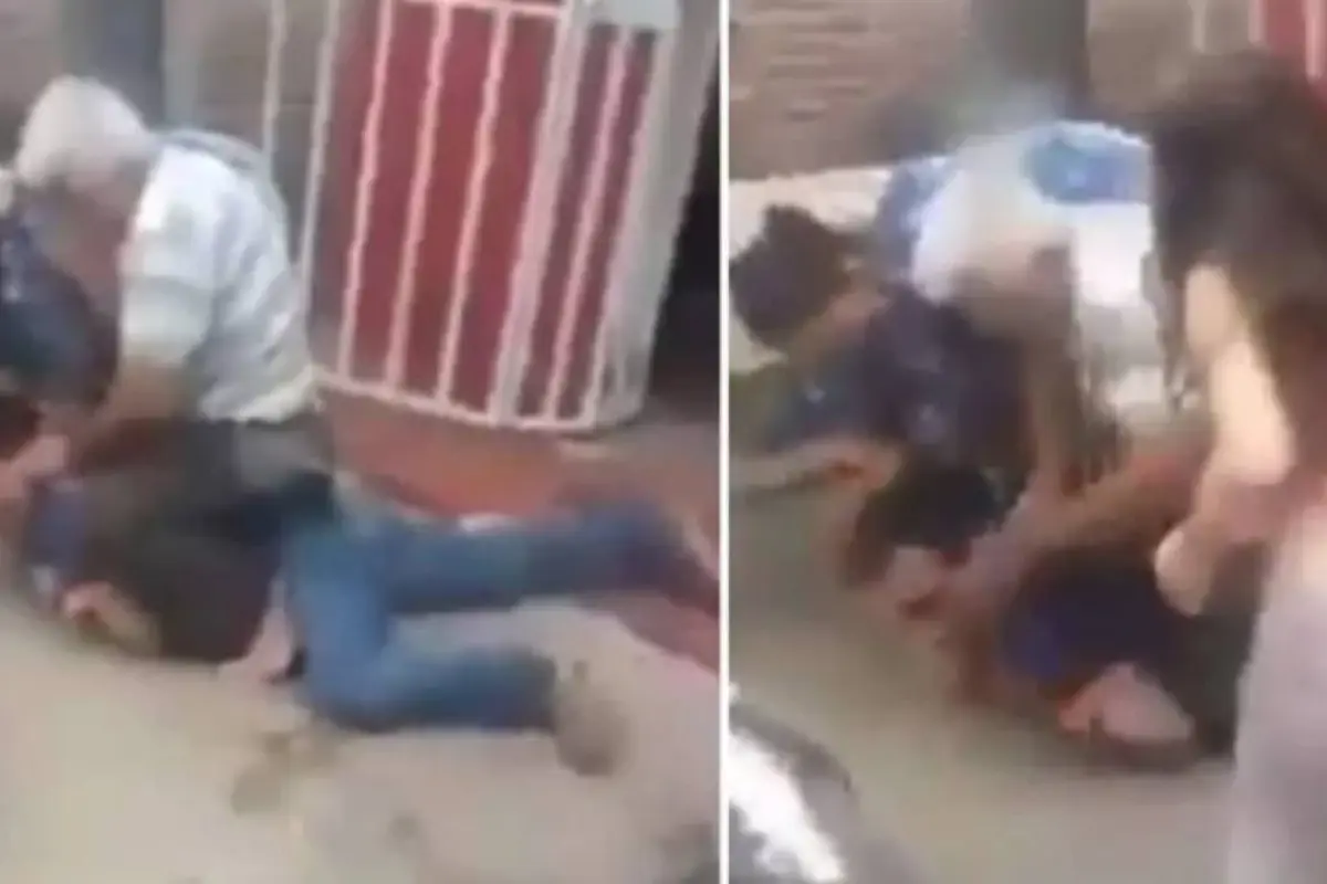 VIDEO | Niña grita para que hombre no le pegue a su papá quien no logró juntar para la renta