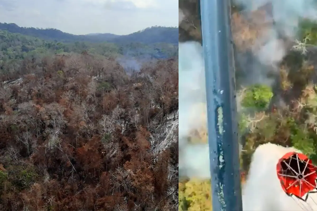 Incendio Sierra de Las Minas Emisoras Unidas Guatemala, 