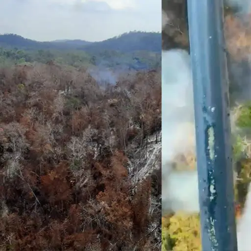Incendio Sierra de Las Minas Emisoras Unidas Guatemala ,