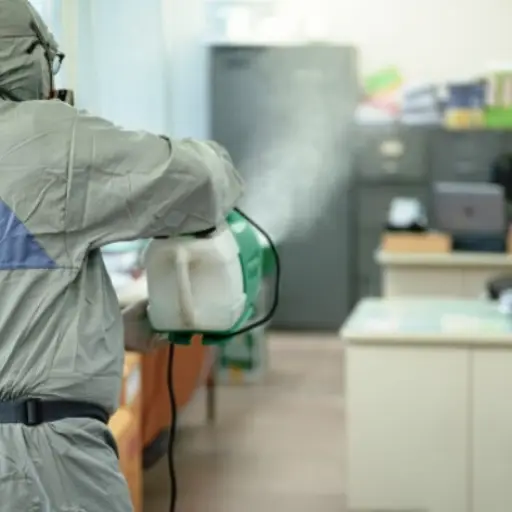 desinfeccion-oficina-prevenir-covid-19-persona-traje-blanco-materiales-peligrosos-desinfeccion-oficina-concepto-coronavirus_43525-1576 ,