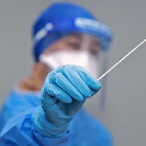 A field hospital set up by Qatari authorities to treat people infected with the coronavirus Covid-19 is pictured of May 13, 2020 in Doha. - Qatar has established a series of field hospitals to treat patients with mild cases of coronavirus including one in