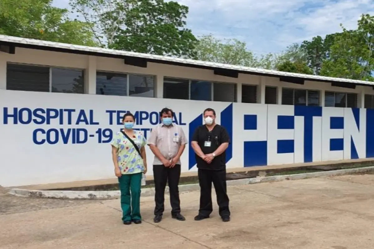 empieza a funcionar hospital temporal de Petén, 