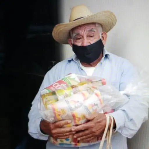 TRELEC entrega de bolsas de alimentos ,