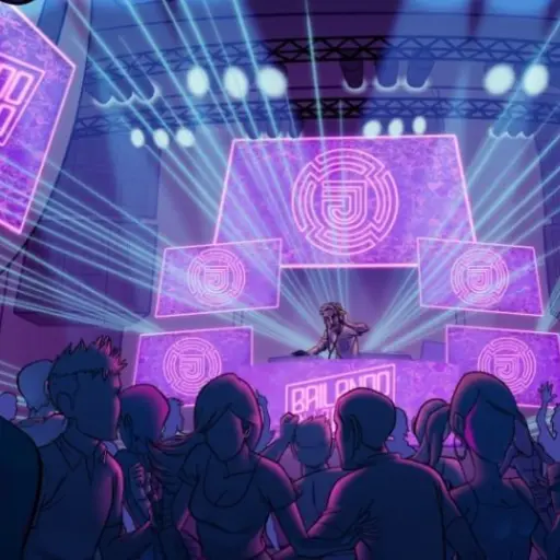 Bailando en la Disco 8D