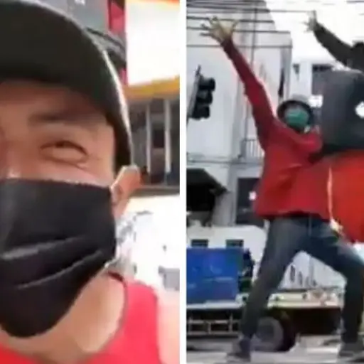 Grupo de break dance en el Centro Histórico