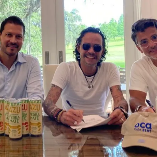 Felipe Pimento, Marc Anthony y Carlos Sluman