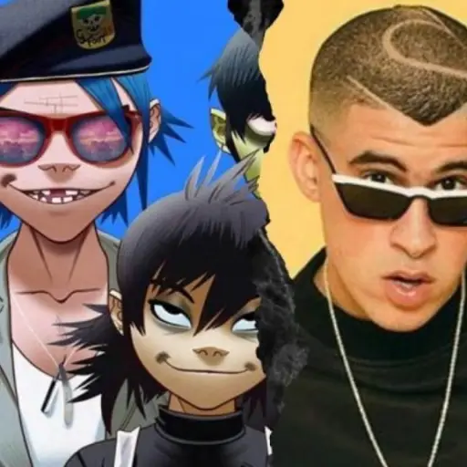 Gorillaz Pac Man Bad Bunny ,