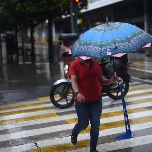Lluvia en Guatemala. Foto: Edwin Bercián