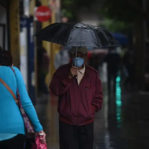 Lluvia en Guatemala. Foto: Edwin Bercián