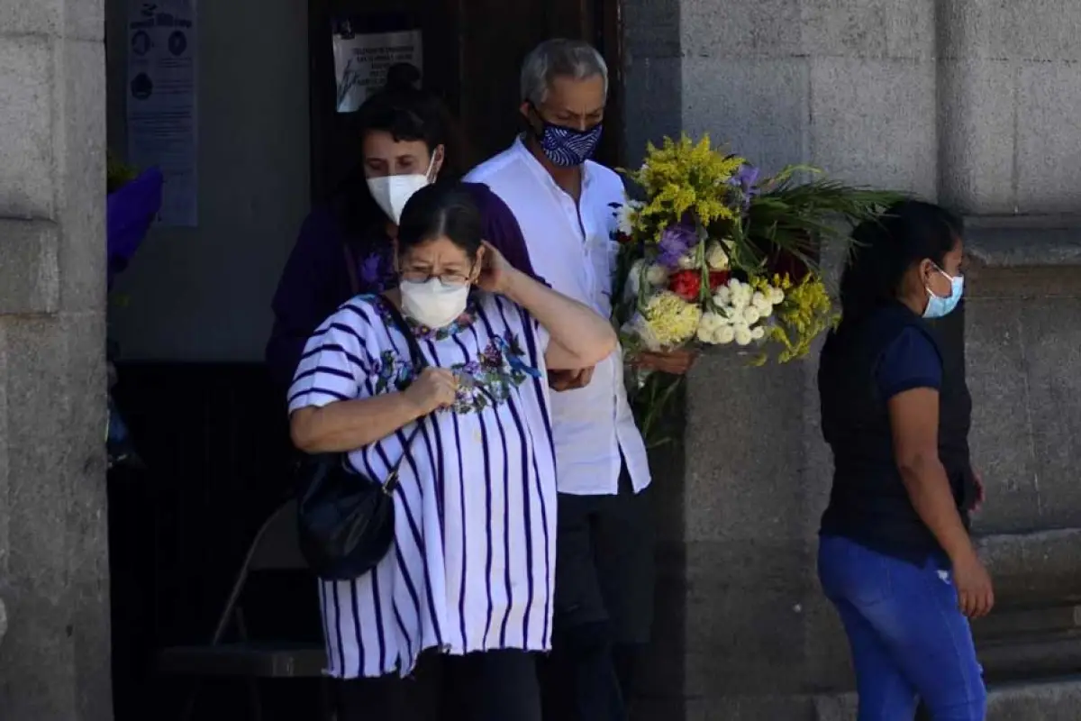 Funeral del francés Benoit Maria. Foto: AFP