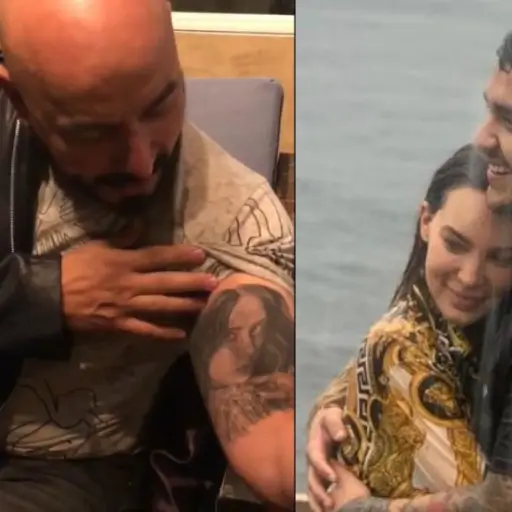 Belinda Christian Nodal tatuajes Lupillo Rivera ,