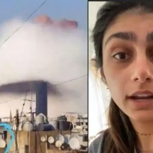 Mia Khalifa explosión Líbano