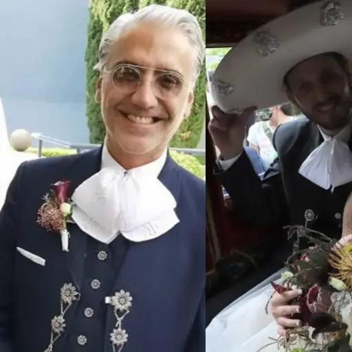 Alejandro Fernández en boda de Camila