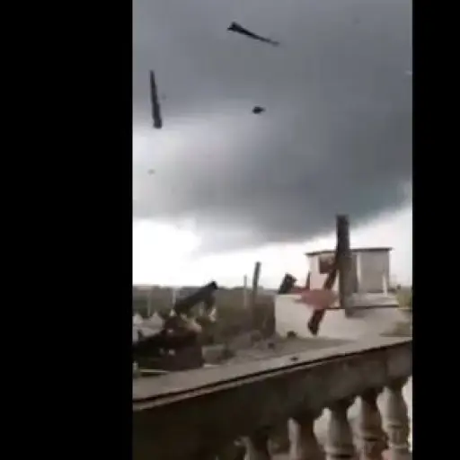 Remolino en Patzún. Foto: Captura de video