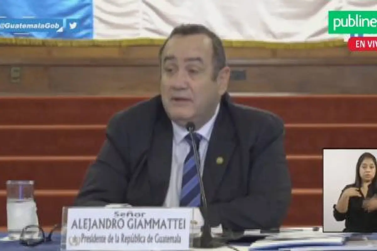 Alejandro Giammattei. Foto: Captura de video