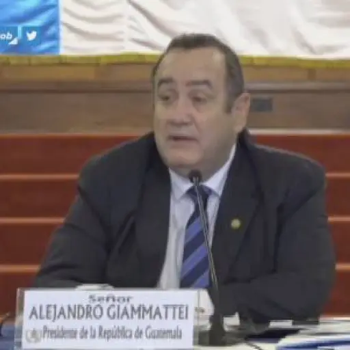 Alejandro Giammattei. Foto: Captura de video
