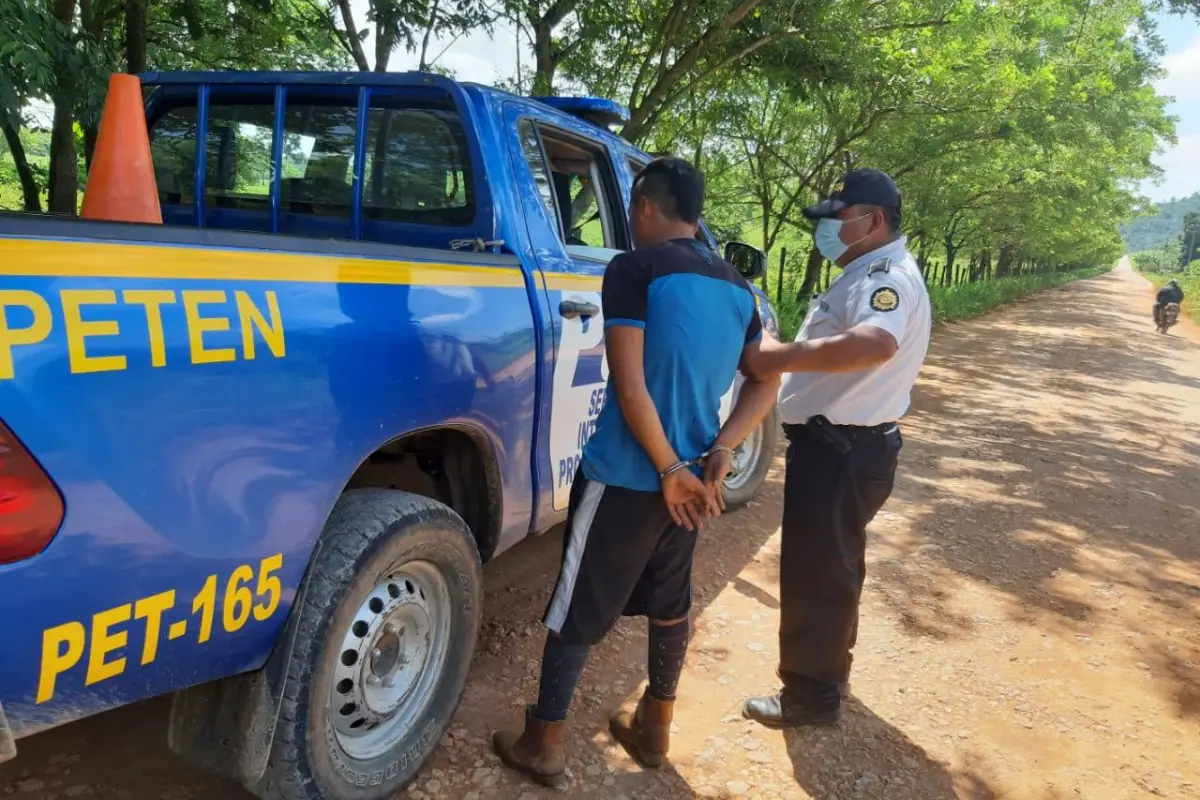 Manuel López es señalado de darle muerte a su padre. Foto: PNC