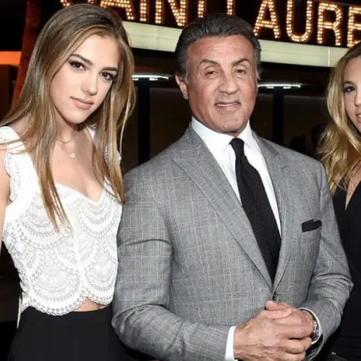 Sylvester Stallone Sophia Stallone ,