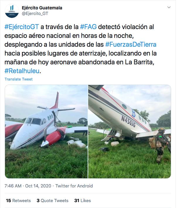 guatemala avioneta narco | 