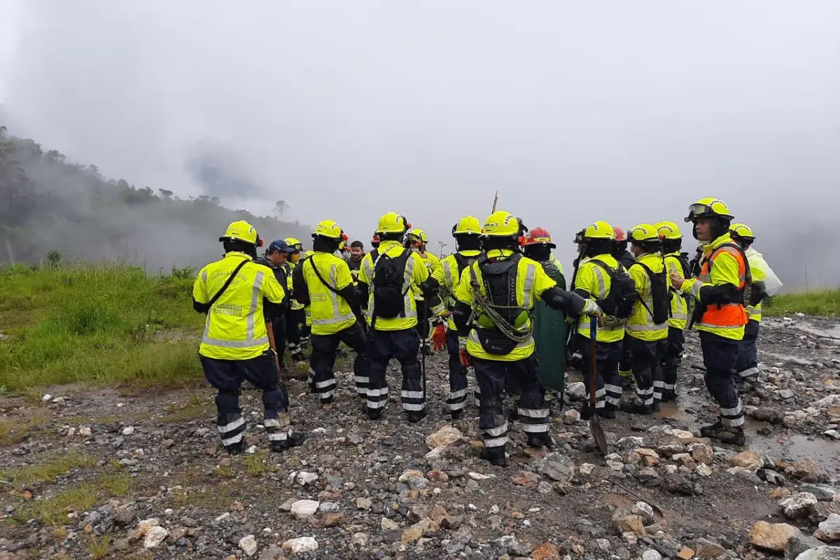 Tragedia en aldea Quejá, San Cristóbal Verapaz, Alta Verapaz. Foto: Mindef 