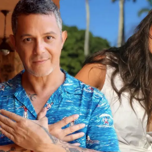 Alejandro Sanz y novia ,