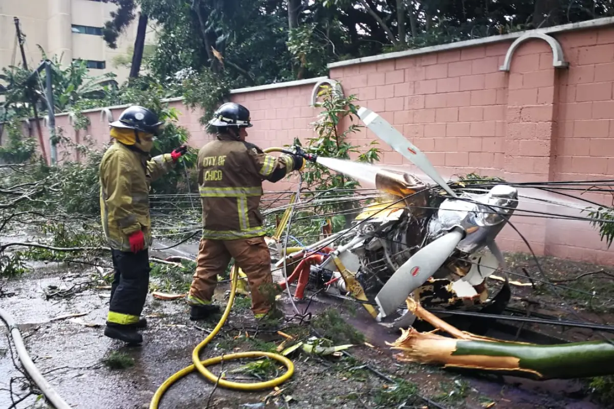 avioneta accidente zona 9, 