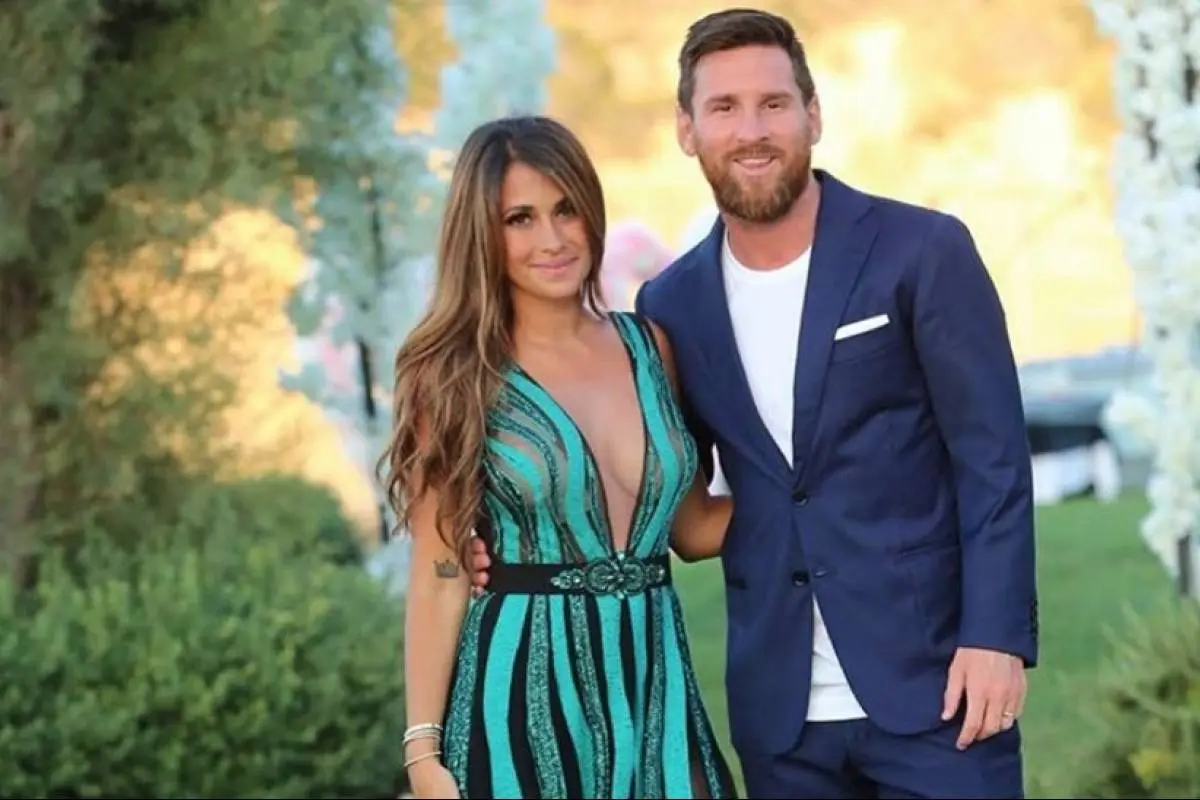 Antonela y Messi, 