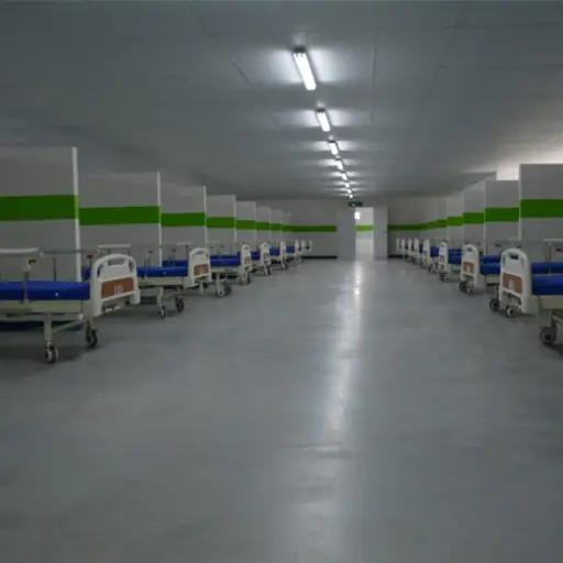 Centro de aislamiento por COVID-19 en la zona 21. Foto: Ministerio de Salud